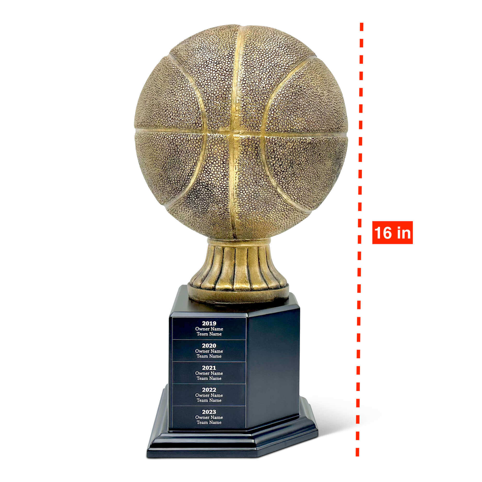 Fantasy Basketball Golden Trophy - 25 Year Perpetual