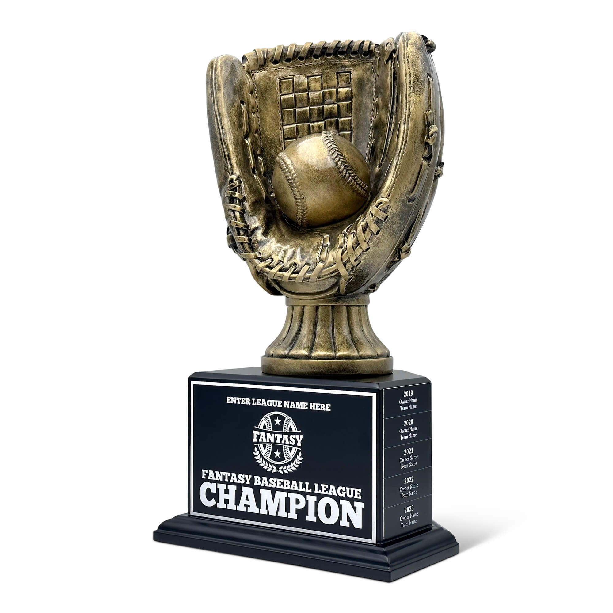 Fantasy Baseball Golden Glove Trophy - 25 Year Perpetual