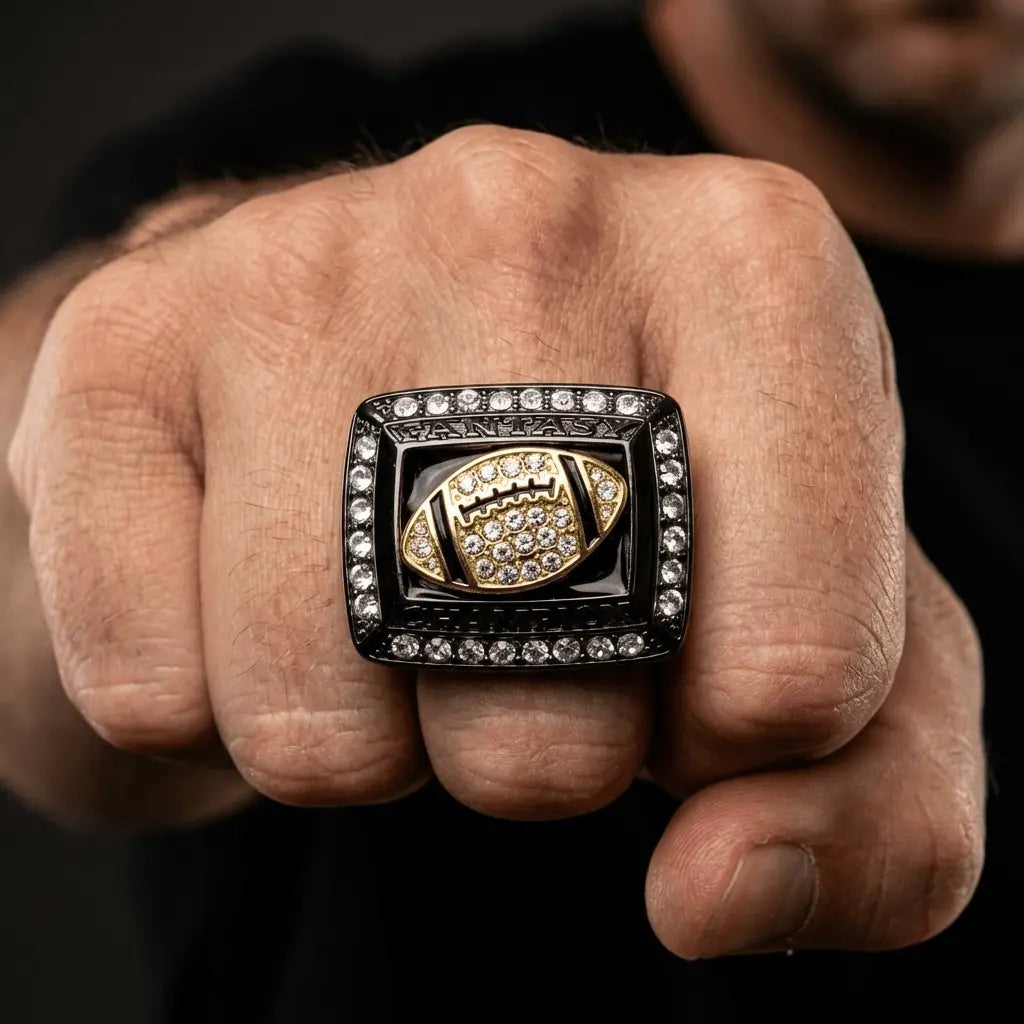 "The GameBall" Fantasy Football Ring FantasyJocks