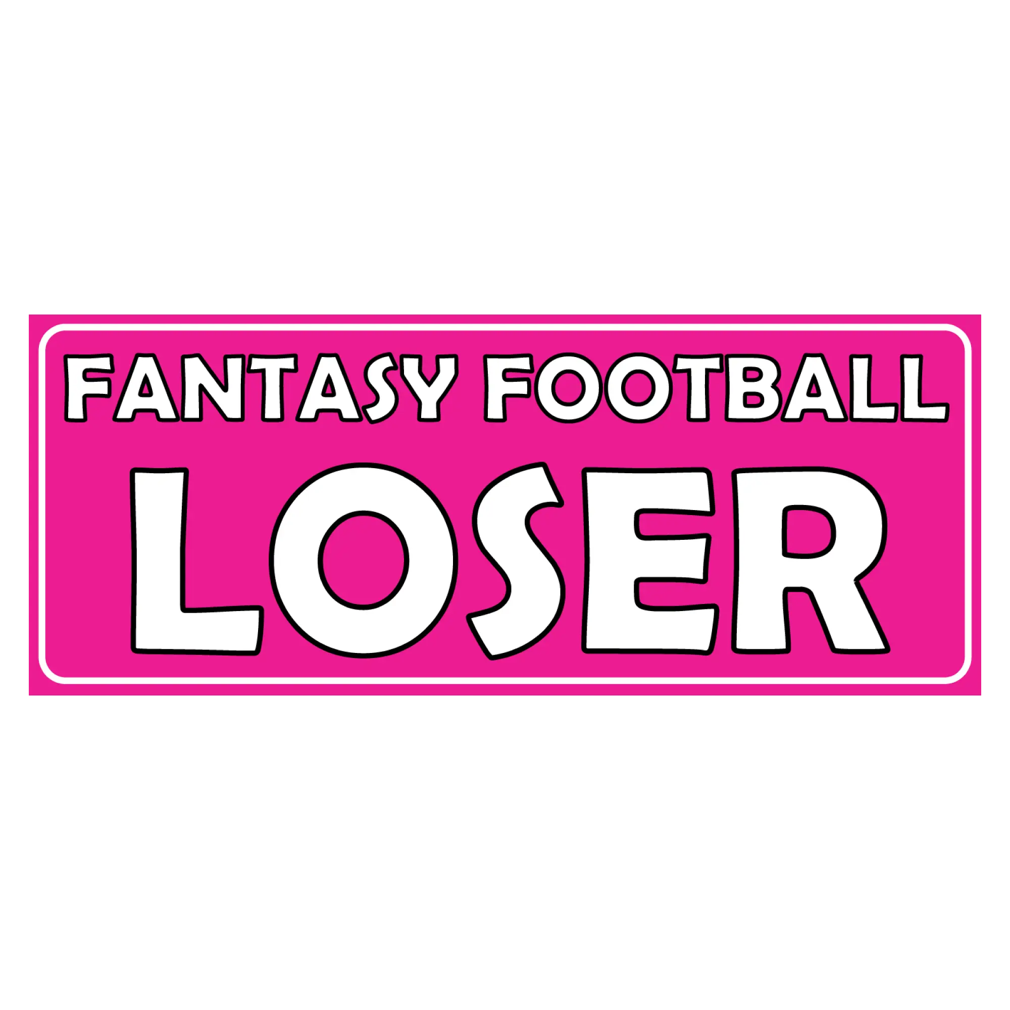 Fantasy Football Loser Car Magnet