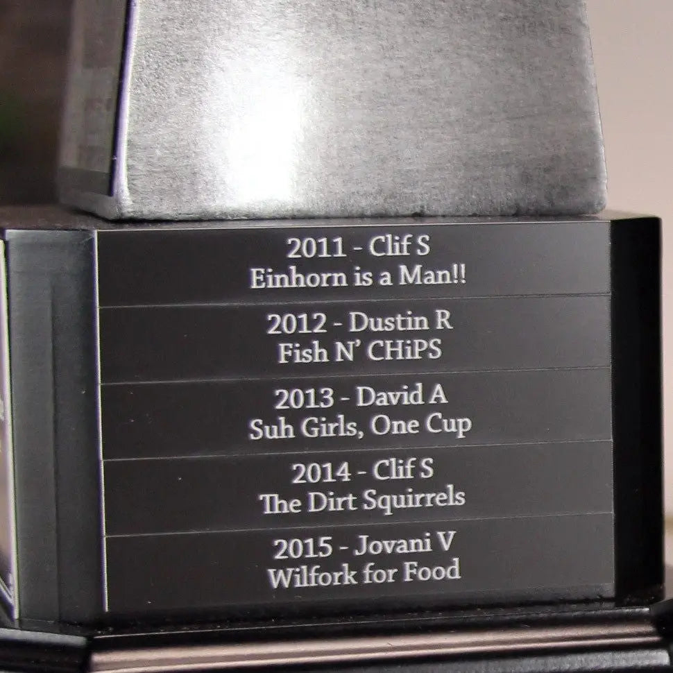 Laser Engraved Plaque (9" Lombardi Discontinued Trophy)