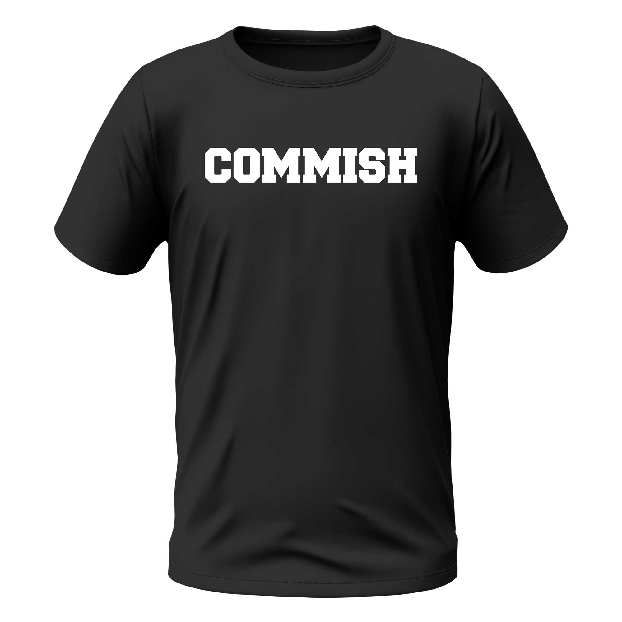 COMMISH Black T-shirt  FantasyJocks   