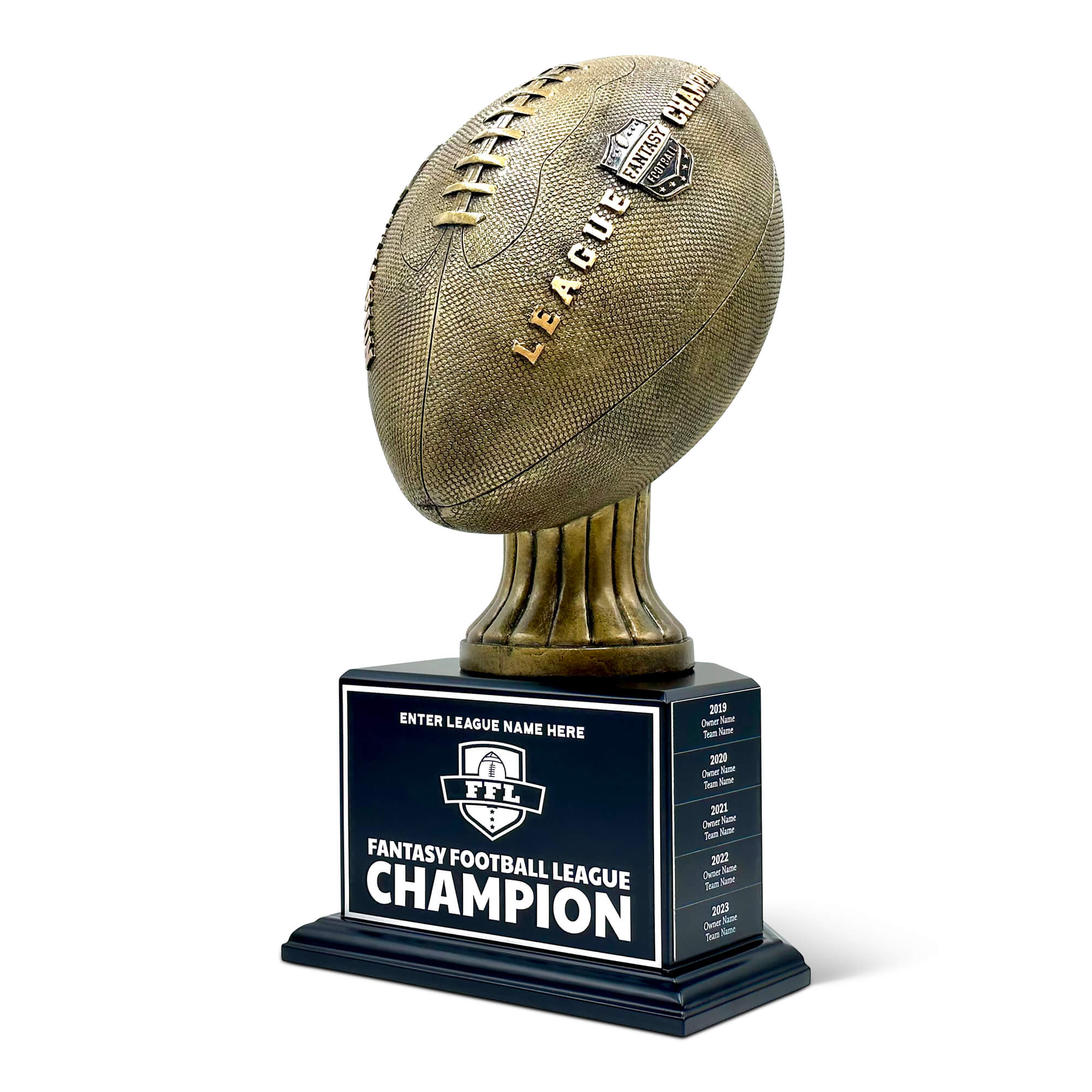 Fantasy Football Golden Trophy - 25 Year Perpetual Trophies FantasyJocks   