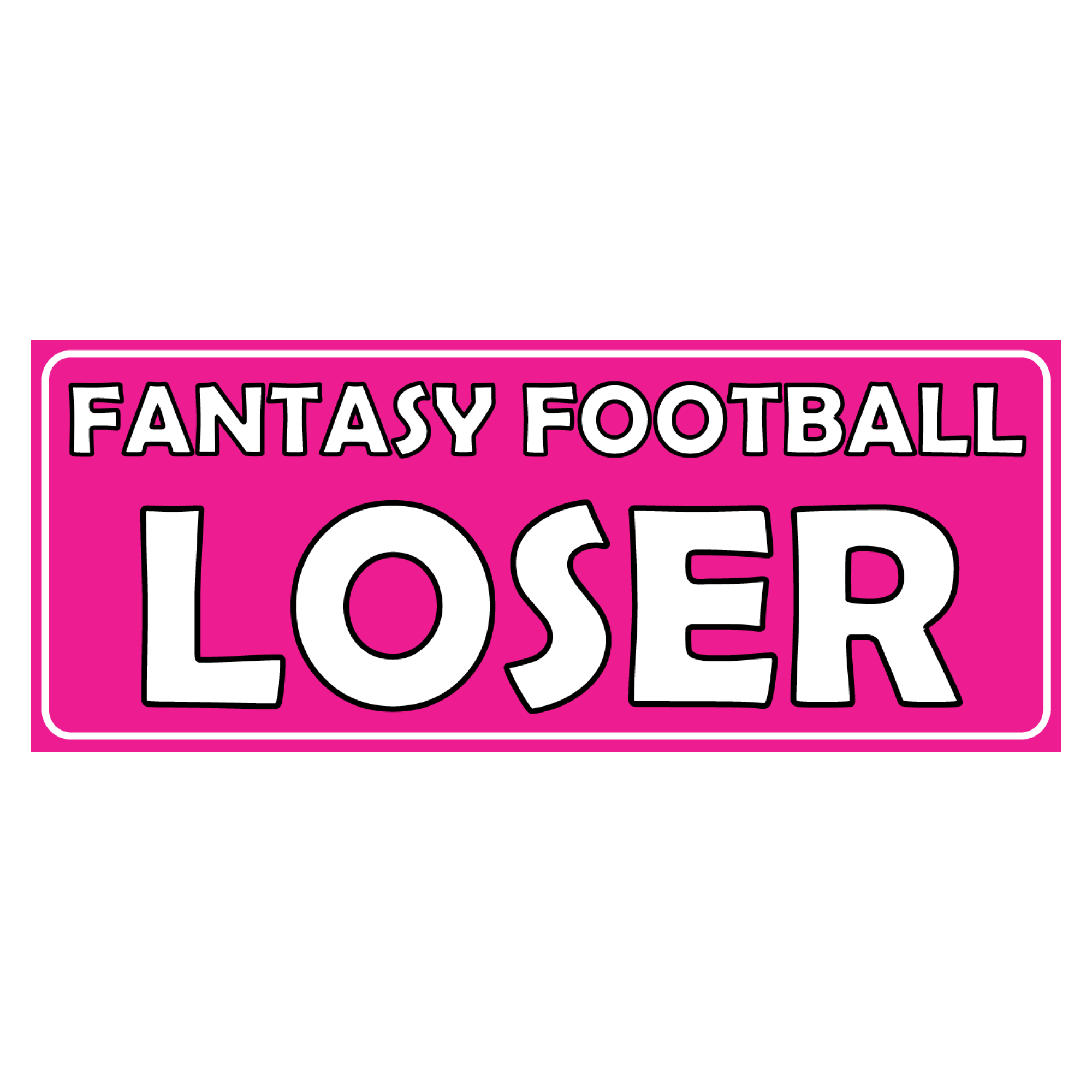 Fantasy Football Loser Car Magnet