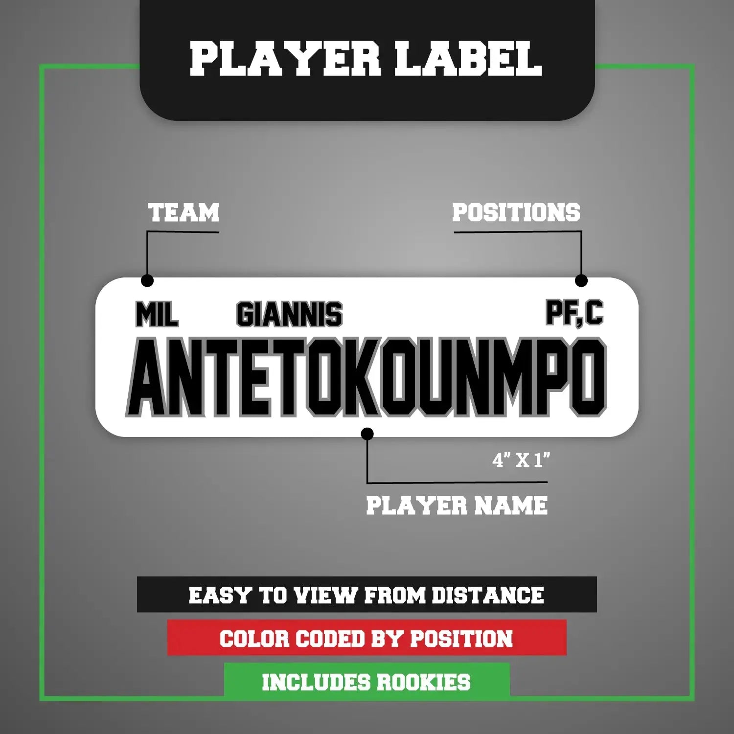 2024/2025 Fantasy Basketball Draft Board - Custodian Kit FantasyJocks