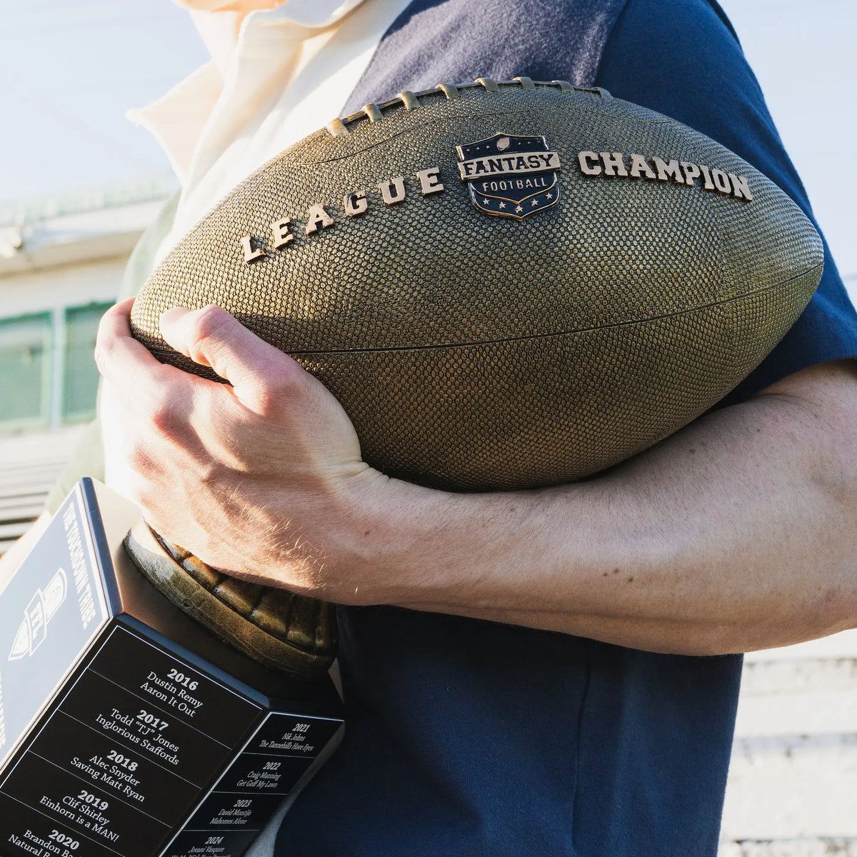Fantasy Football Golden Trophy - 25 Year Perpetual - FantasyJocks