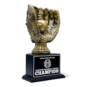 Fantasy Baseball Golden Glove Trophy - 25 Year Perpetual Trophies FantasyJocks   