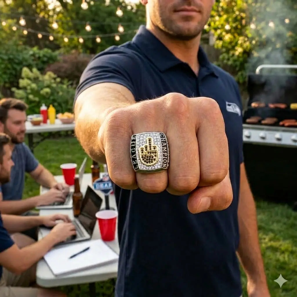 "The Bird" Fantasy Football Ring FantasyJocks