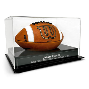 Acrylic Football Display Case Trophies FantasyJocks   