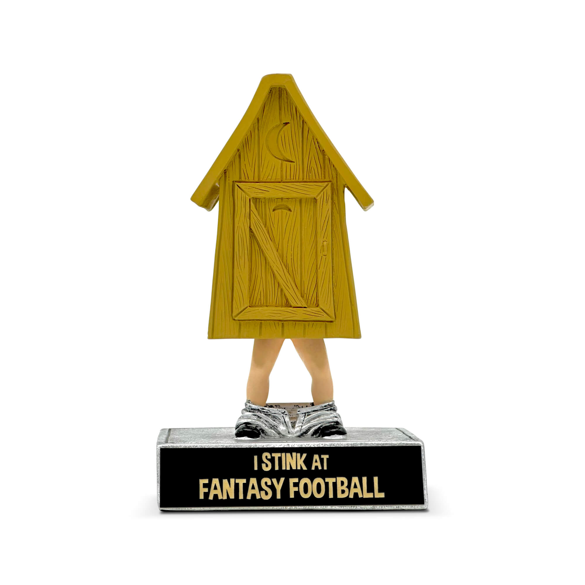 Bobble Head Outhouse Award Trophies FantasyJocks   