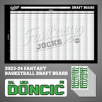 "The Custodian" Fantasy Basketball Draft Board | FANTASYJOCKS