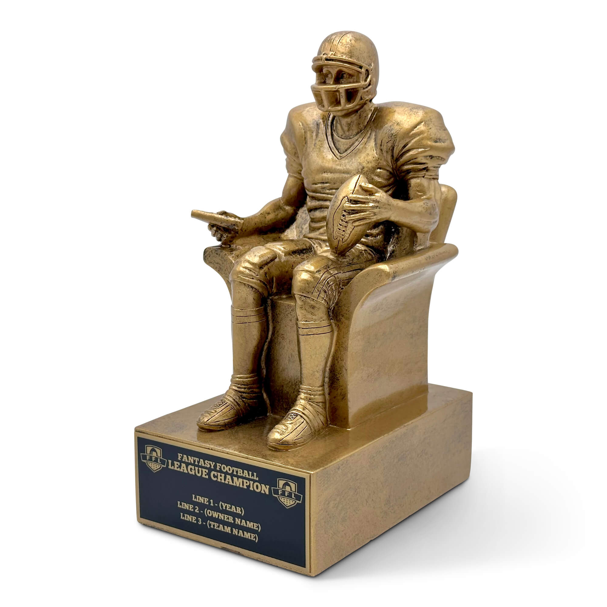 Golden Armchair Trophy - Annual Trophies FantasyJocks   