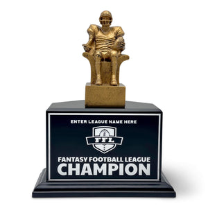 Golden Armchair Trophy - 25 Year Perpetual Trophies FantasyJocks   