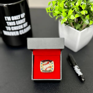 "The Curveball" Fantasy Baseball Championship Ring  FantasyJocks   