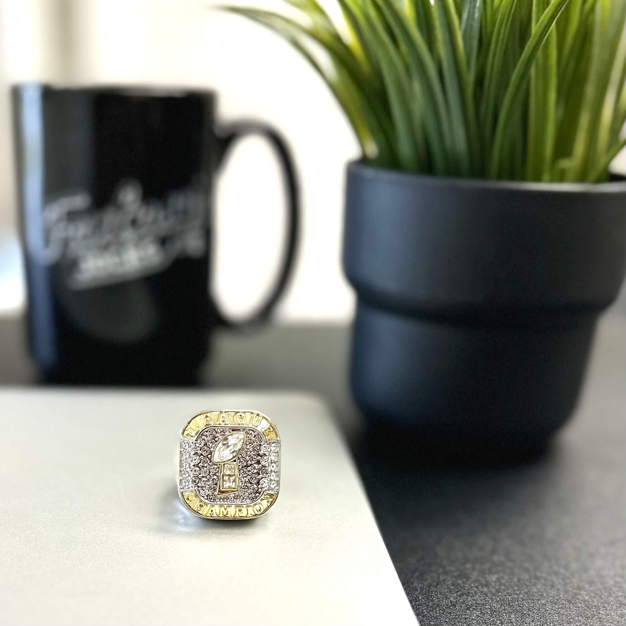 Custom engraving discount fantasy football ring